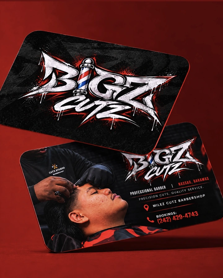 Bigz Cutz — Business card showcase